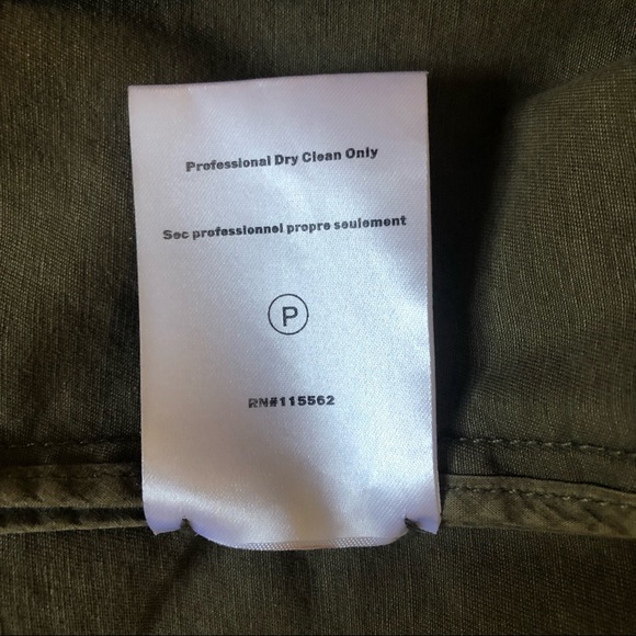 Cinq a Sept Green Military Embroidered Jacket Top. EUC! - Picture 11 of 12